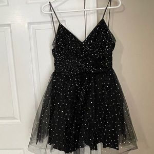 Black cocktail dress